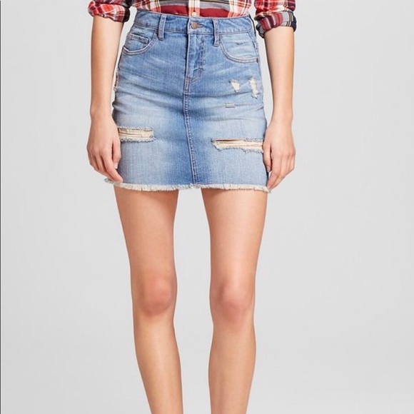 Skirts | Distressed Denim Skirt 